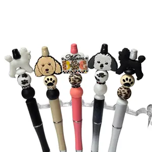 [DBC Poodle Pen Kit] DIY Beadable Dogs Pen Kit - Poodles Themed - Great Gift Idea for Dog Lovers