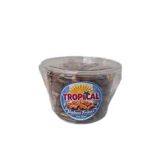 Habas fritas con sal 8 Oz Bowl  100% Guatemala Perfecta Roasted & Salted Snack for Your Favorite Fruits