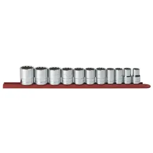 GearWrench 80711 11 Pc. 1/2" Drive 12 Point Standard SAE Socket Set