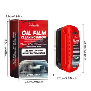 Advanced Oil Film Eliminator Hydrophobic Anti-Rain Protection 120ml Car Cleaning Brush for Comprehensive Vehicle Care