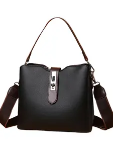 Women's Vintage Bucket Bag, Elegant Fashion Handbag, Simple Versatile Shoulder Crossbody Bag, Daily Use Messenger Bag, Casual Crossbody Bag, All Seasons