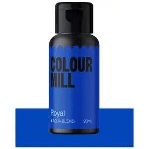Colour Mill Aqua Blend Water-Based Food Coloring 20 Milliliters, Royal