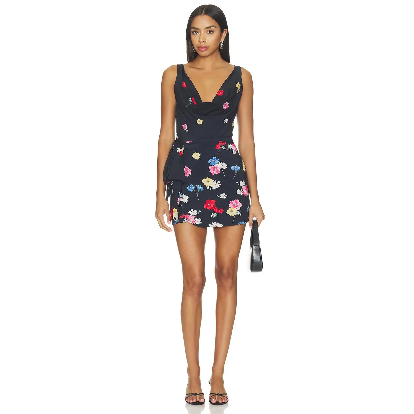 Show Me Your Mumu Callie Cowl Dress in Falling Floral