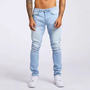 2026 New Men's Slim-Fit Jeans Trendy Ins Style Design Fashionable and Comfortable Perfect for Casual Attire Menswear Trouser