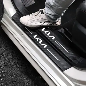 Carbon Fiber Car Sticker Auto Door Trunk Protective Strip Anti Scratch Decal For Kia Rio Ceed Sportage Cerato Soul Sorento K2