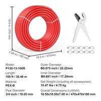 Red【100 ft】3/4 inch
