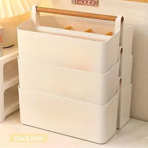 1pc Large Capacity Pen Holder Students' Desktop Pencil Storage Box for Male and Female Desk Marker Pen Brush Watercolor Pen Stationery Storage Organizer