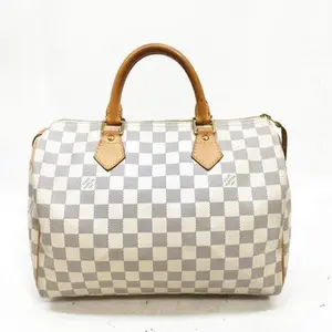 Pre-owned Louis Vuitton other Travel Bag LV Hand Bag N41533 Speedy 30 White Damier Azur 2670045 12096605273/455840