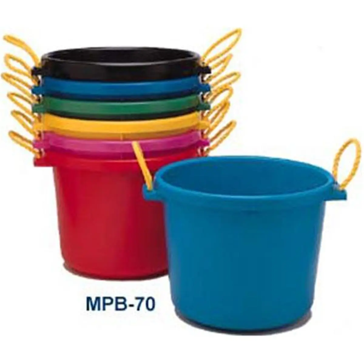 212 MAIN Fortex MPB-70BX Black Poly Multi-Purpose Bucket - 70 Qt, Heavy Wall, Large Size, Household Laundry Detergent Bucket, Multi-Use Equestrian Sports & Outdoor Equipment