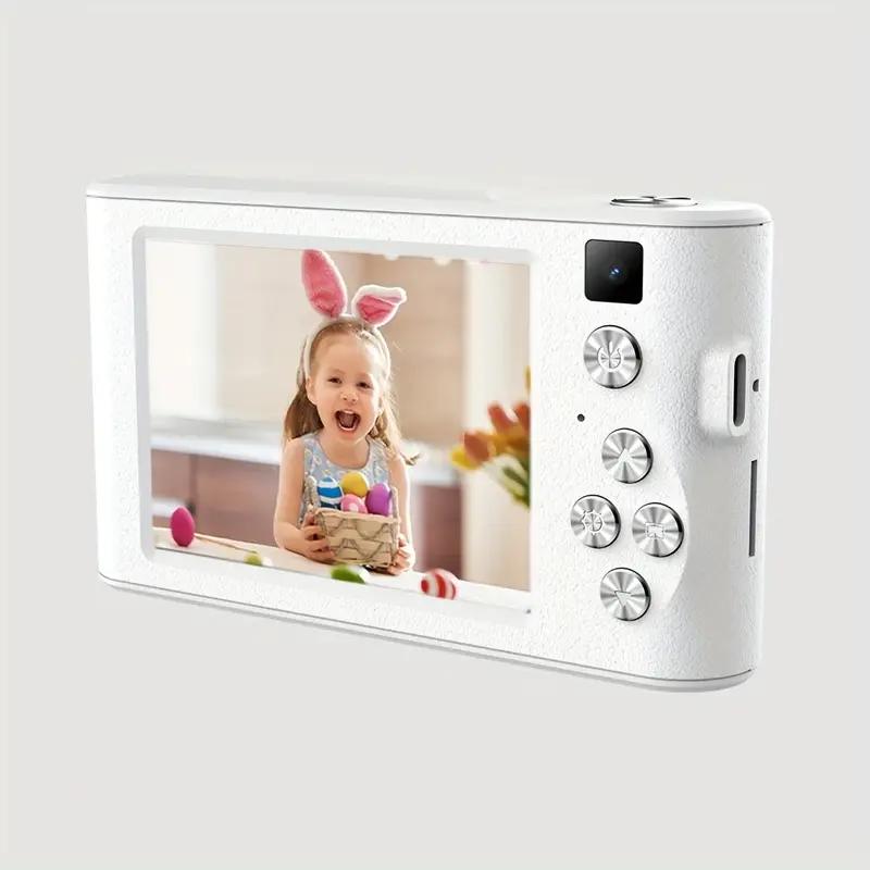 HD Digital Camera 8x Digital Zoom Camera for Vlog 3.0 Inch LCD Rechargeable Camera, Photography Camera for Teenagers and Beginners Supports 64GB TF Card for Photos, Videos and Cameras Thanksgiving and New Year Gift Portable and Durable Christmas Men Pink