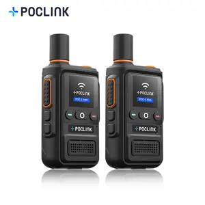 POC-1 Pro 4G + Wi-Fi Global Walkie Talkie, PoC Radio, 3-Year Free Sim in 84 Countries, Works with Satellite WiFi, with Bluetooth, GPS, SOS Features