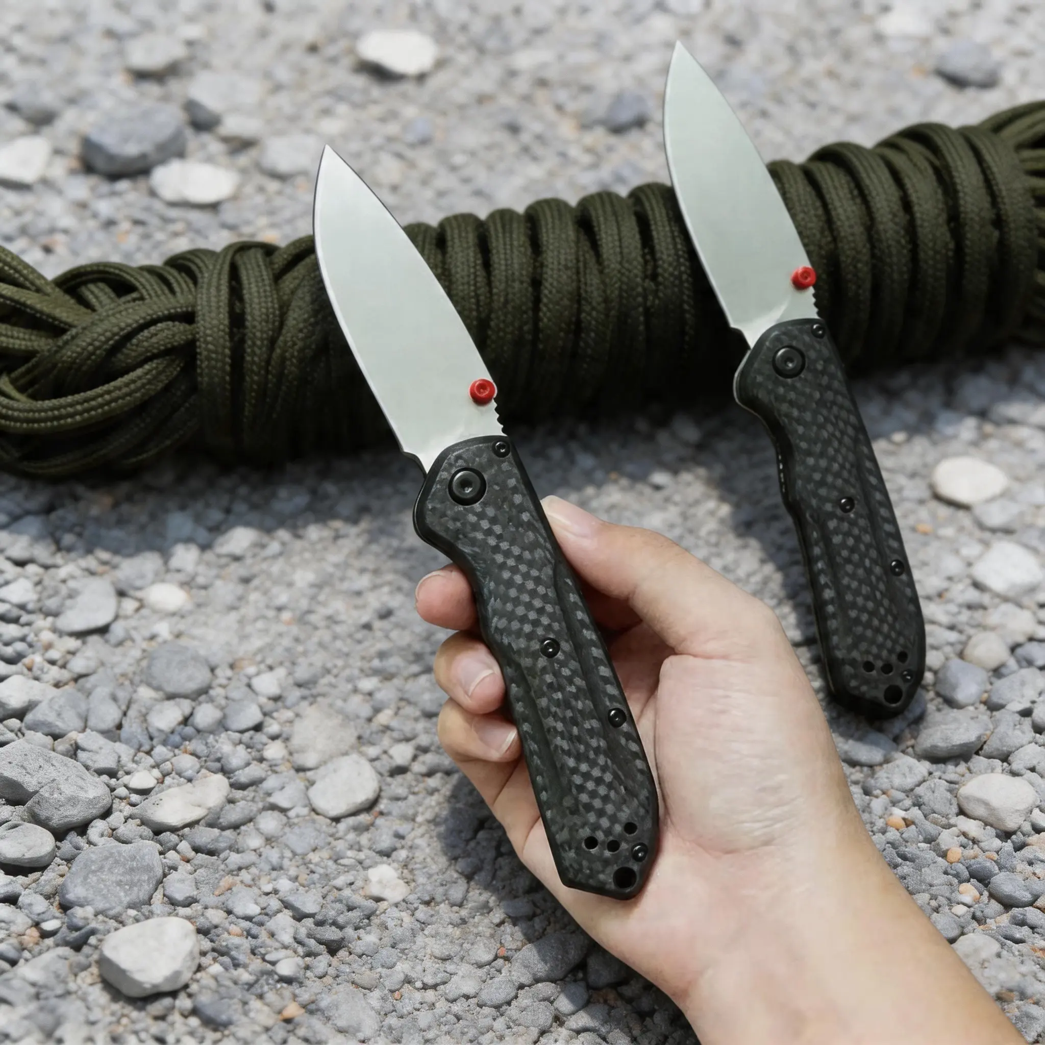 565 Safe Lock Folding Knife, Carbon Fiber Pattern Grip,SharpBlade, Sleek Design, Great Father's Day Utility Gift