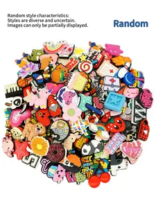 PVC Shoe Charms for Decorative Use, Available in Various Quantities (10-100), Ideal for Personalizing Shoes, Durable Material