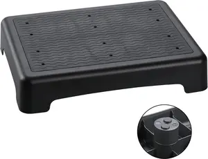 Portable Non-Slip Mobile Step Stool, Indoor Outdoor Safety Step Platform Stair Aid for Adults and Seniors, Ideal for Stairs Kitchen Office Door Bed Car, Black