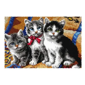 Latch hook rug kit Cats 4131