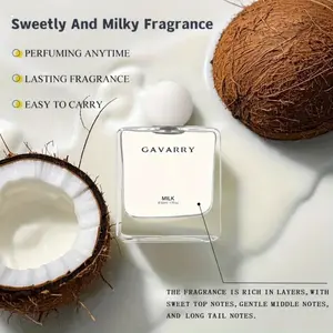 Coconut Milk Perfume - 1.7 oz , Alcohol-Free, Eau de Toilette - Silky texture, blending milk, coconut, and vanilla notes - Sweet, long-lasting, and richly layered | Exquisite design, the perfect Christmas gift