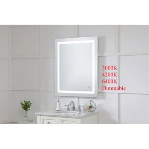 30x36" LED Dimmable Mirror with Defogger and Color Temperature Adjustable