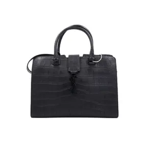 Pre-owned Yves Saint Laurent Leather Top Handle Bag Sac De Jour Nano Black JM BM064