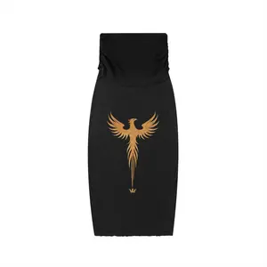 Break Free Empire Phoenix Convertible Skirt Dress | Hand Embellished Gold Phoenix