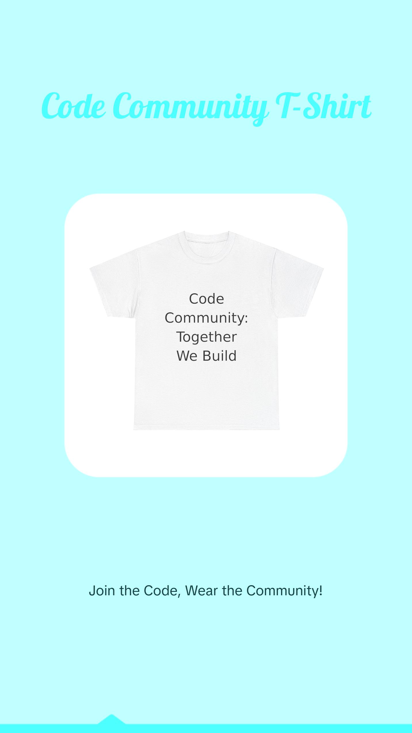 Code Community T-Shirt