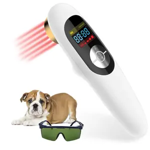 Red Light Therapy for Dogs - 12x 650 nm & 1 x808nm Infrared Red Light Therapy Vet Device, Portable Therapy Device for Pain Relief Arthritis, Spinal, Promote Blood Circulation Handle Lightweight