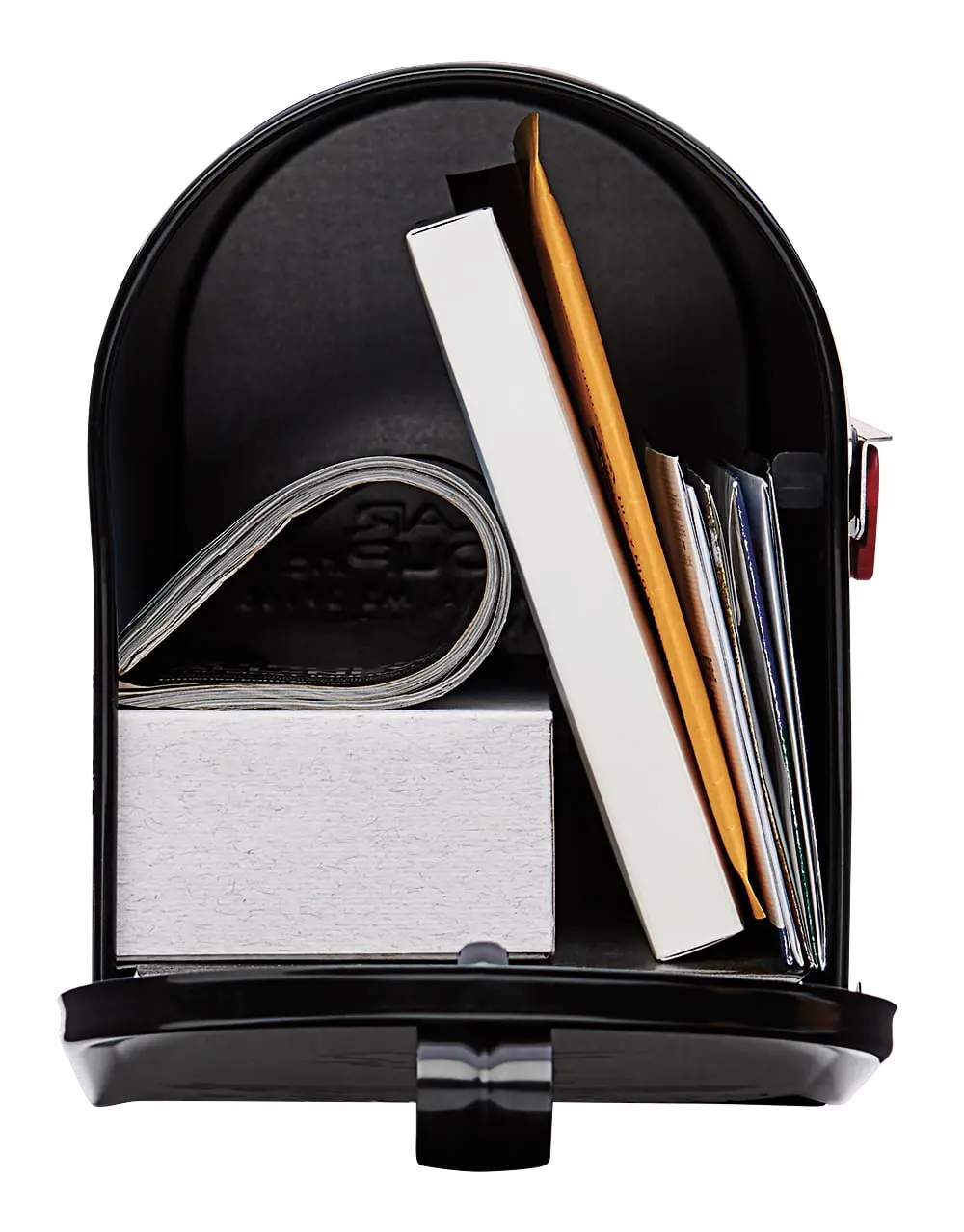 Architectural Mailboxes Elite Galvanized Steel, Medium, Post-Mount Mailbox in Black Architectural Mailboxes Elite Galvanized Steel, Medium, Post-Mount Mailbox in Black
