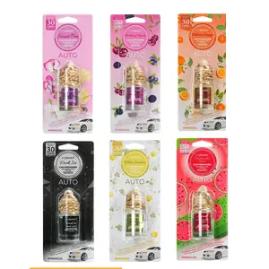 Air Fusion Car Freshener Set – 6 Assorted Scents for Fresh Air Variety of Scents 0.27oz/8ml each Ideal for Car Use Easy to Use Provides Fresh Air Fragrance