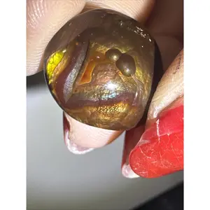 19ct Old Stock Fire Agate Gemstone Rough Cabochon High Grade Lapidary Specimen