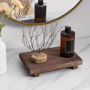 Natural Patterned Bathroom Cabinet, Vanity Tray, Home Display Tray, Storage Tray, Bathroom Organizer, Soap Tray Rack, Plant Vase Decoration Rack
