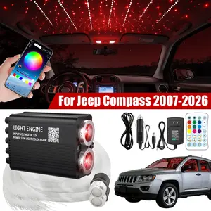 Starlight Headliner Kit, Fiber Optic Car Star Roof Lights with Bluetooth APP/Remote Control For Jeep Compass 2007-2026