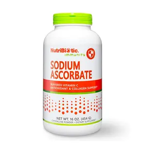 Sodium Ascorbate Buffered Vitamin C Powder, 16 Oz | Vegan, Non-Acidic & Easier on Digestion Than Ascorbic Acid | Essential Immune Support & Antioxidant Supplement | Gluten & GMO Free