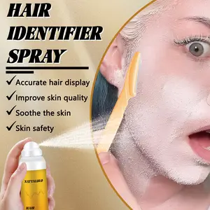 NATYALOLO Hair Identifier Spray,Hair recognition spray for facial shaving,Glowing Skin, hair identifier spray for face dermaplaning Suitable for All Skin Types, including 4 razors and 5 shower caps