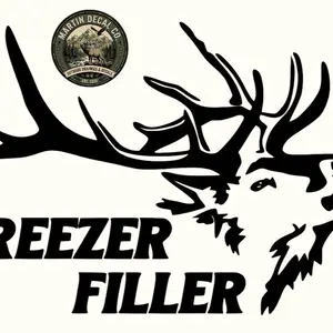 Freezer Filler Decal Co. - Premium Quality Elk Design for Freezer Filler - Durable & Long Lasting - Perfect for Hunting Enthusiasts