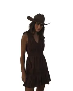 Shyanne Women's Embroidered Smocked Waist Mini Dress - Swsp26d5-Chbn