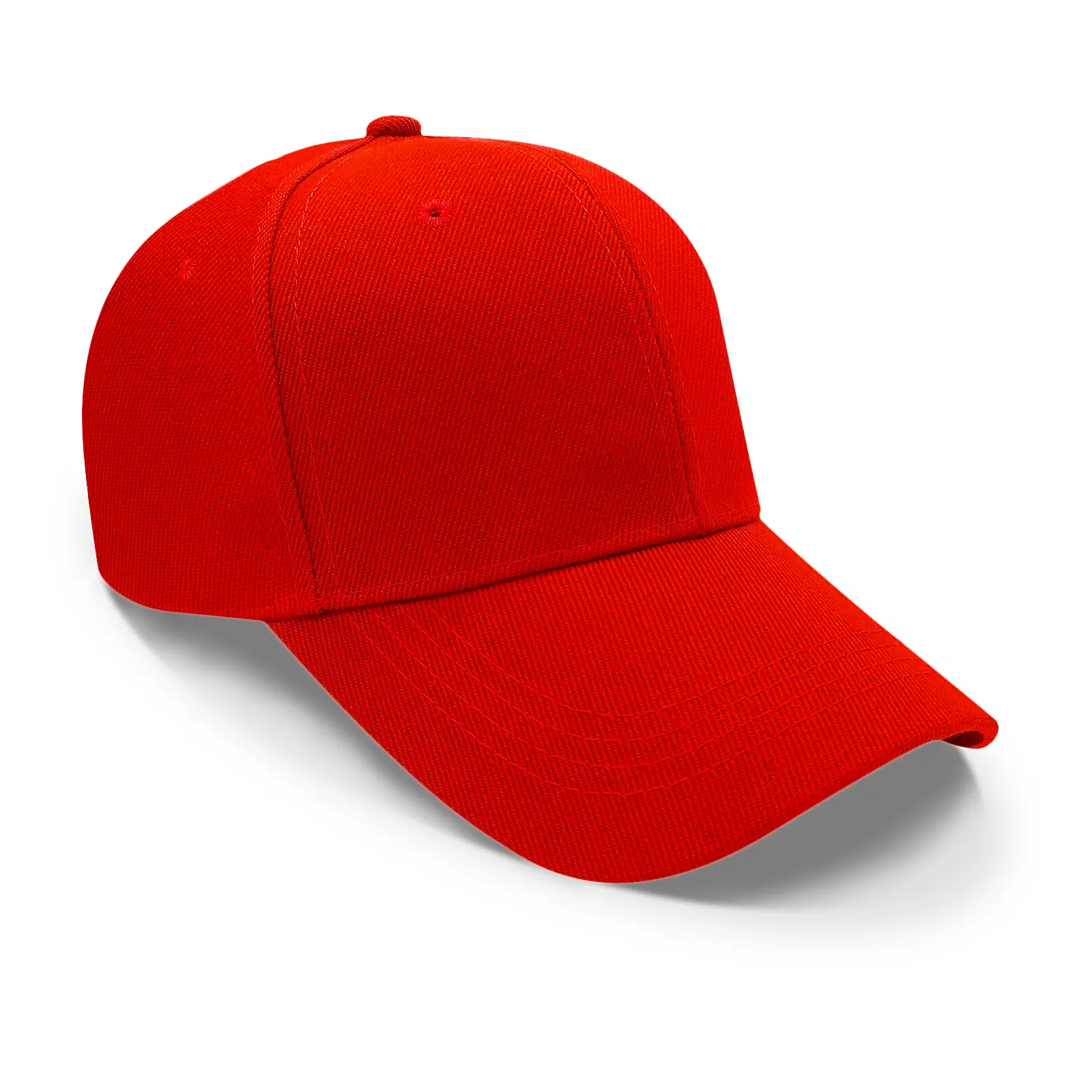 Plain Men's and Women's Baseball Cap Strapback in Polyester Material Plain Men's and Women's Baseball Cap Strapback in Polyester Material