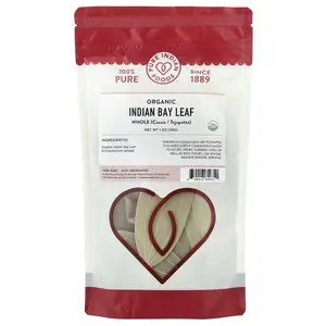 Pure Indian Foods Organic Indian Bay Leaf, Whole , 1 oz (28 g)