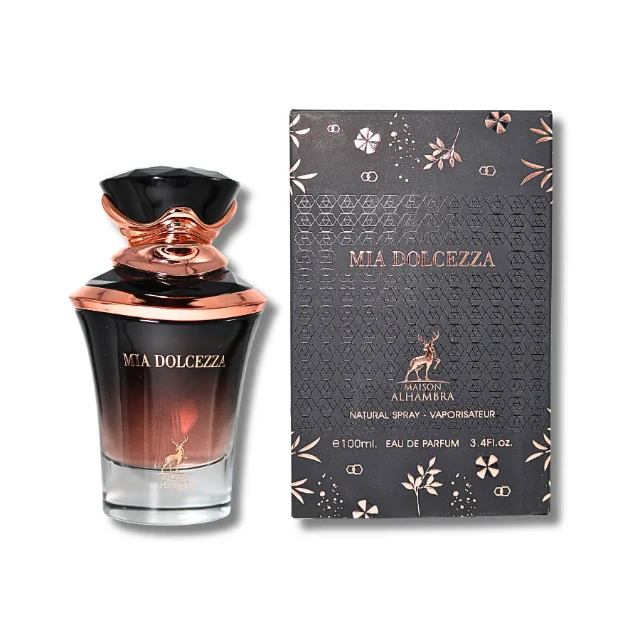Lattafa Maison Alhambra Mia Dolcezza Eau De Parfum, Aromatic Wood Unisex Fragrance, Regular Edition, 3.4 fl oz | EDP Liquid Perfumes for Adults, Single Item, Captivating Scents, Edp Elegant Fragranced, Fragrances