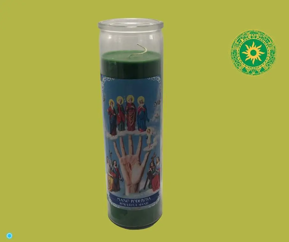 8” CANDLE POWERFUL HAND // POWERFUL HAND CANDLE