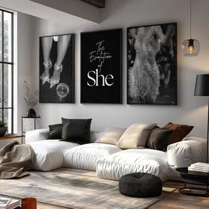 Black and White Luxury Fashion Poster Set of 3 Luxury Fashion Prints Modern Designer Wall Art Chic Room Aesthetic Decor