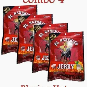 Blazing Hot El Ranchito Crunchy Beef Jerky Net Wt. 2 oz