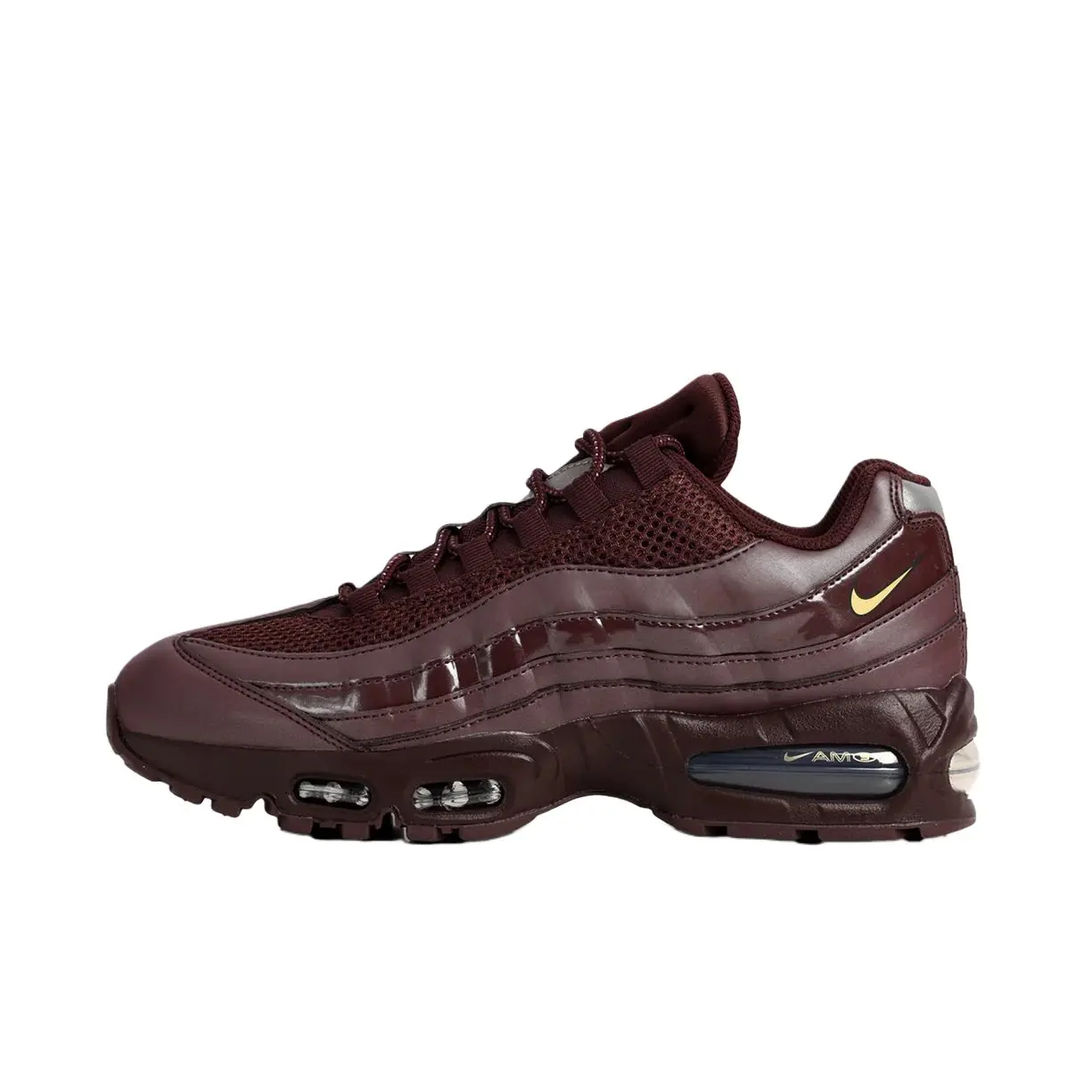 NIKE Air Max 95 'Big Bubble' Men's Running Sneakers, Lightweight Breathable Runner for Daily Wear & Jogging, Burgundy Crush, Jogging Shoes