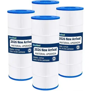 CCP320 Pool Filters Cartridge Compatible with Pentair Clean & Clear Plus 320, Replaces Pleatco PCC80-PAK4, Pentair R173573, 178580, 160340, 4×80 sq. ft, 4-Pack