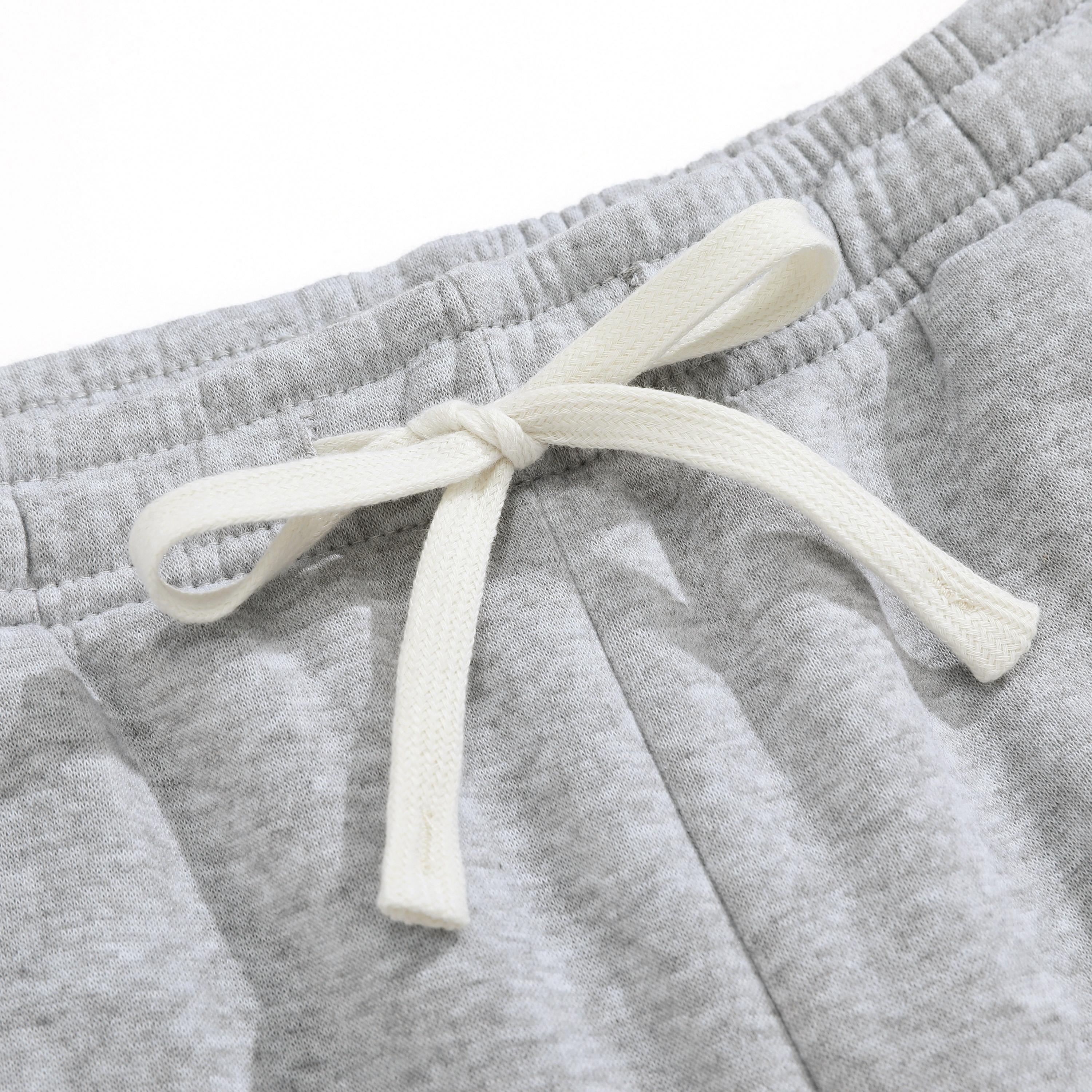 Solid Color Loose Straight Sweatpants, Floor-Length, 2-Pack — Minimalist Clean Design, Versatile Casual Long Pants for Dorm/Daily Wear