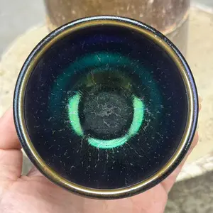 Black-glazed Jian ware (blue, green, and purple yao-bian patterns)