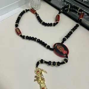 Santa Muerte Rosary Necklace