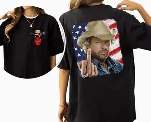 Toby Keiith Finger 2 sides Tshirt, Country Music Shirt, In memory of Toby Keeith, 4th of July Sweatshirt Hoodie S