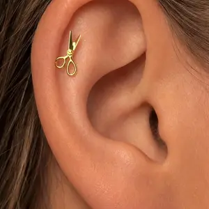 18G/16G Titanium Flat Back Labret Stud Earring • Tragus Stud • Helix Studs • Cartilage Stud • Flat Back Earrings • Helix Piercing, conch piercing, non tarnish jewelry