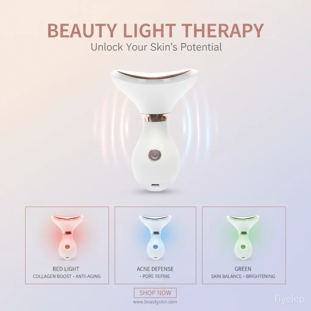 Vibration Heating 3 Color Light Neck Massager & Lifting/Facelift Device for Neck, Dcollet, Face, and Legs Gift for Women and Mothers Massager with Niacinamide Serum LED - TikTok Shop Vibration Heating 3 Color Light Neck Massager & Lifting/Facelift Device for Neck, Dcollet, Face, and Legs Gift for Women and Mothers Massager with Niacinamide Serum LED - TikTok Shop