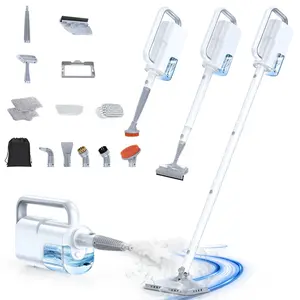 Labigo-Steam Mop Cleaner 10-in-1 Multi-purpose with Detachable Duty Handheld Multifunction Steamer Electric Mop Flip-Down For Carpet, Floor,washable pad