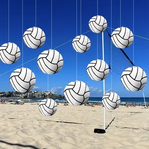 12 Volleyball paper lanterns for hanging lanterns for birthday parties and bar sports themed decorations. Ornaments